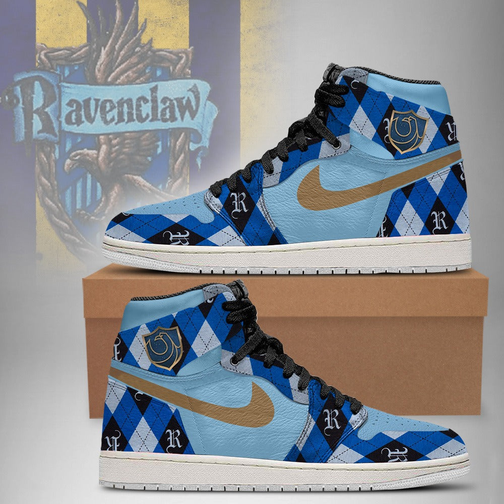 Ideafootwear Ravenclaw AJ1 High Sneakers Shoes For Men And Women