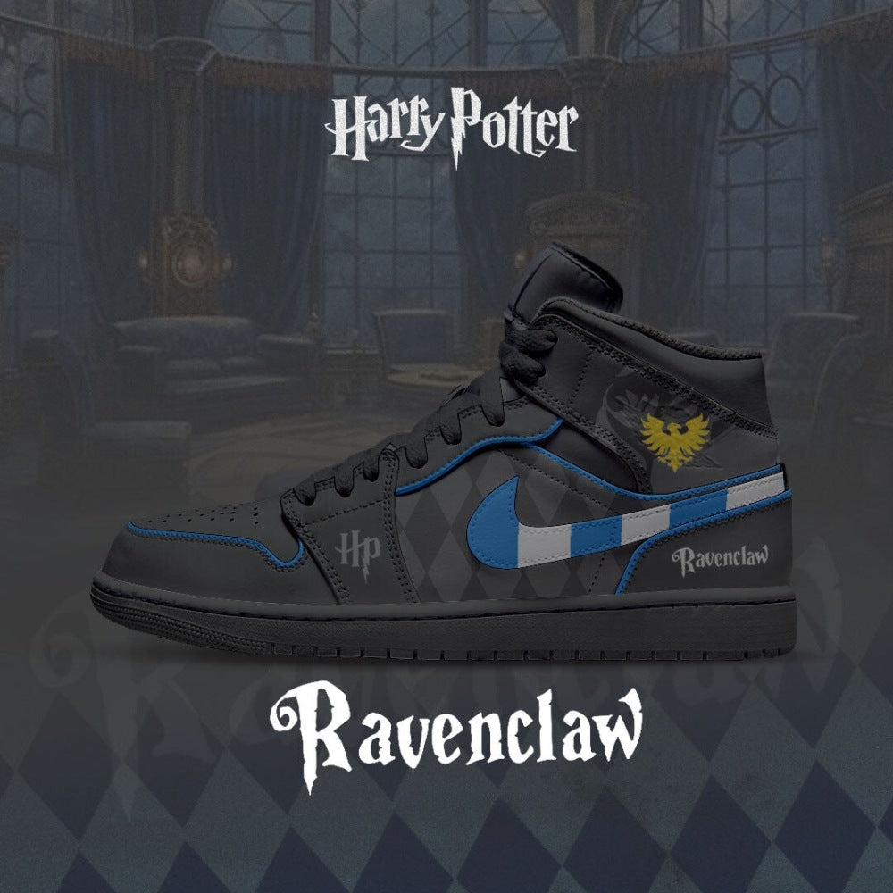 Ideafootwear Ravenclaw AJ1 High Sneakers Shoes For Men And Women