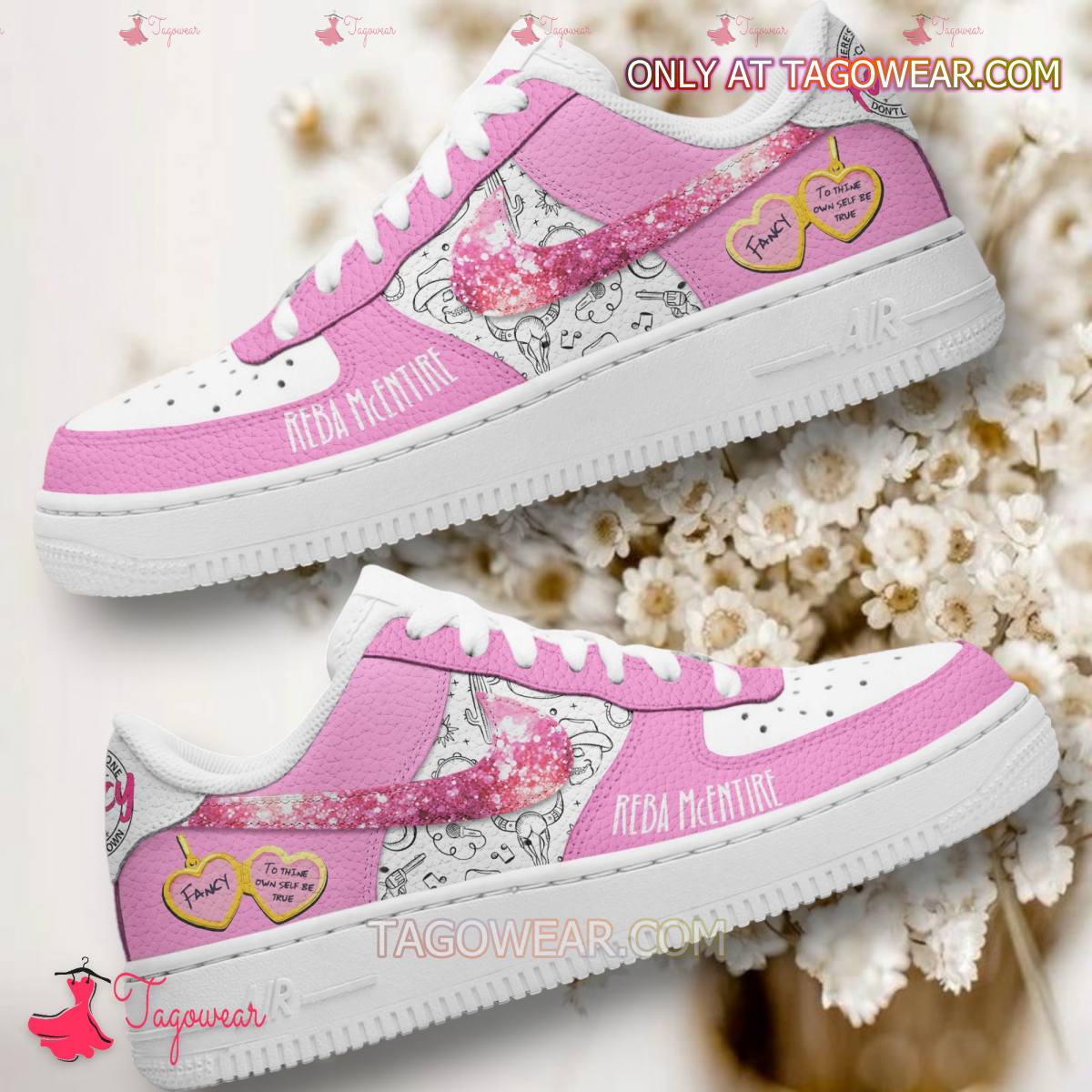 Ideafootwear Reba Mcentire Air Low-Top Sneakers Shoes For Men And Women 2