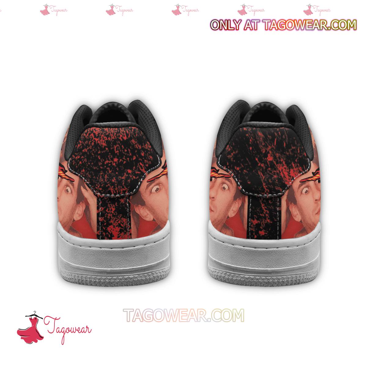 Ideafootwear Red Hot Chilli Peppers Band Air Low-Top Sneakers Shoes For Men And Women 5