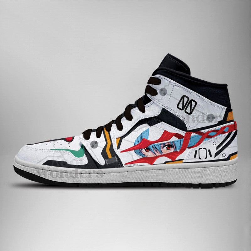 Ideafootwear Rei Ayanami AJ1 High Sneakers Shoes For Men And Women