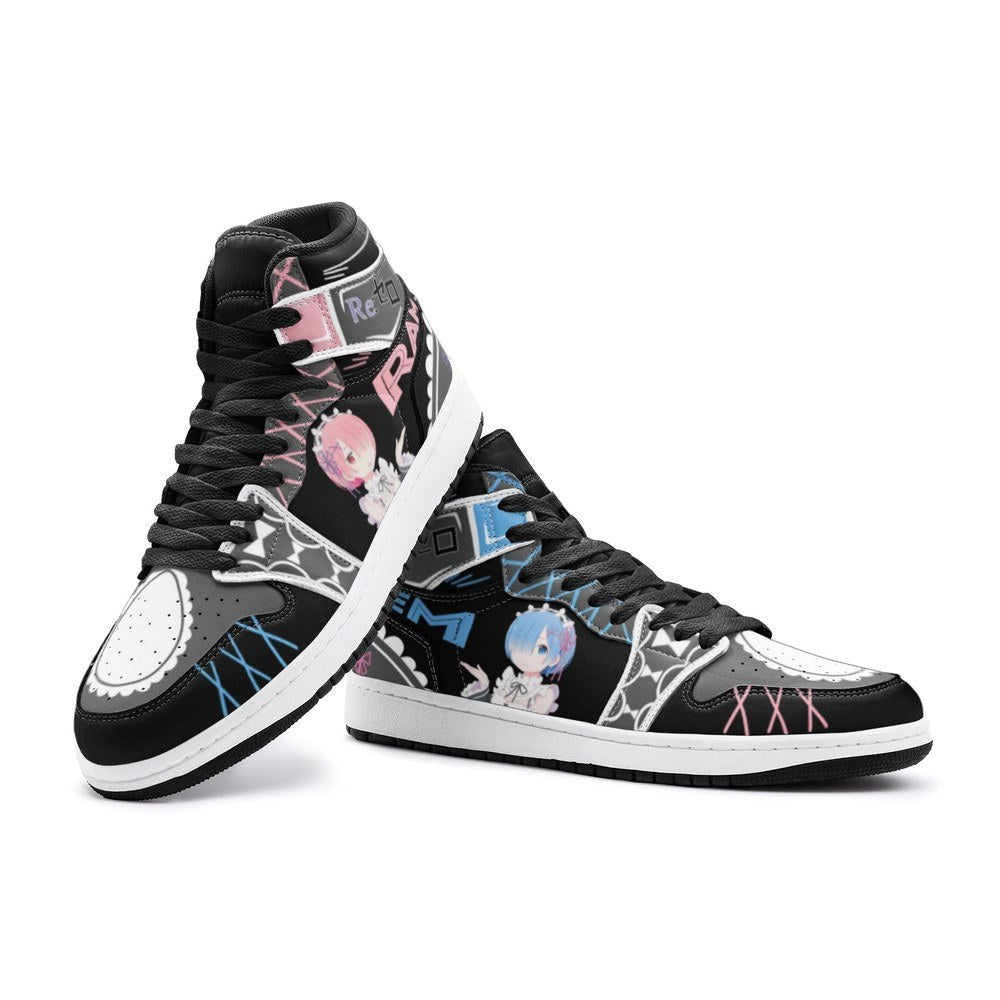 Ideafootwear Rem And Ram Rezero AJ1 High Sneakers Shoes For Men And Women