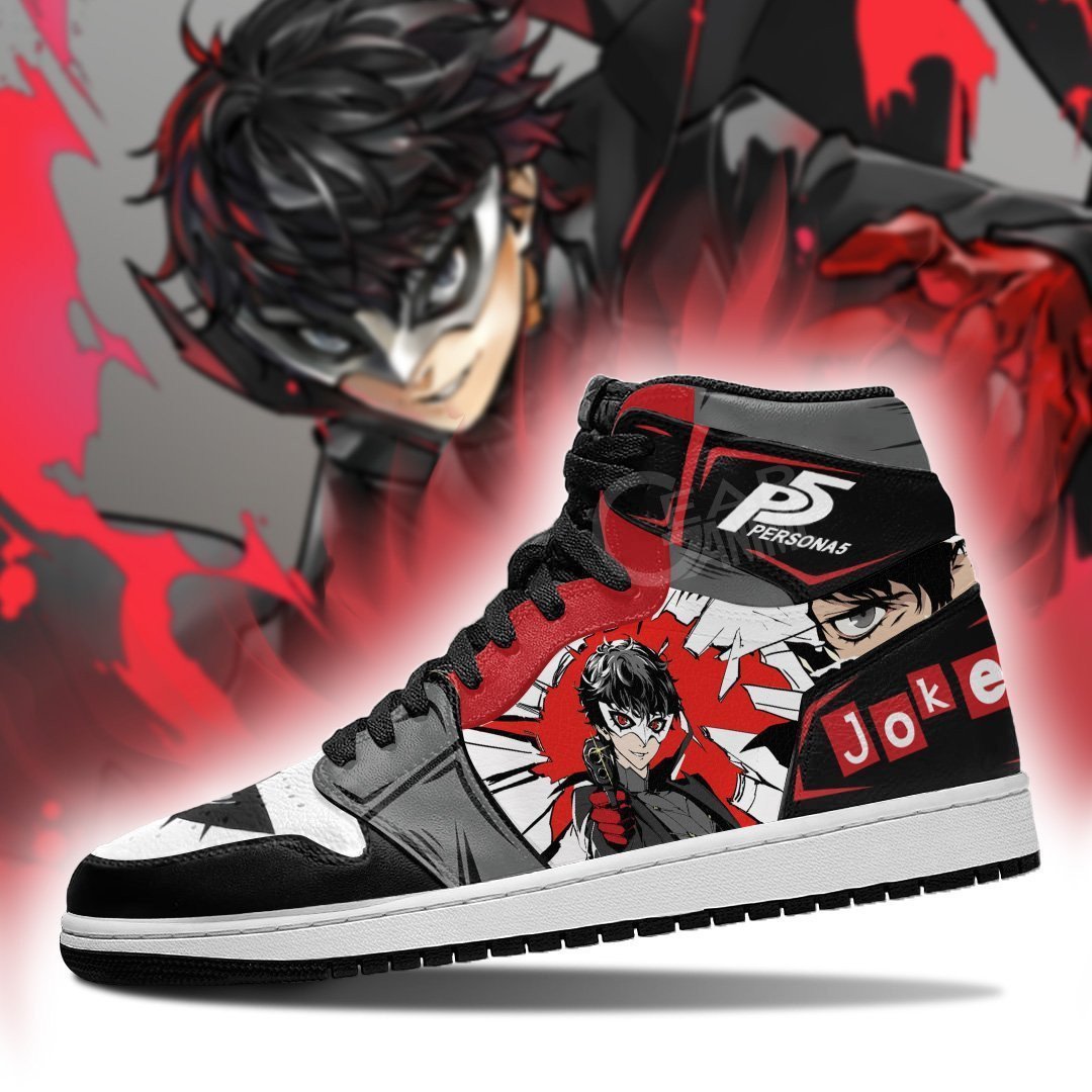 Ideafootwear Ren Joker Amamiya AJ1 High Sneakers Shoes For Men And Women