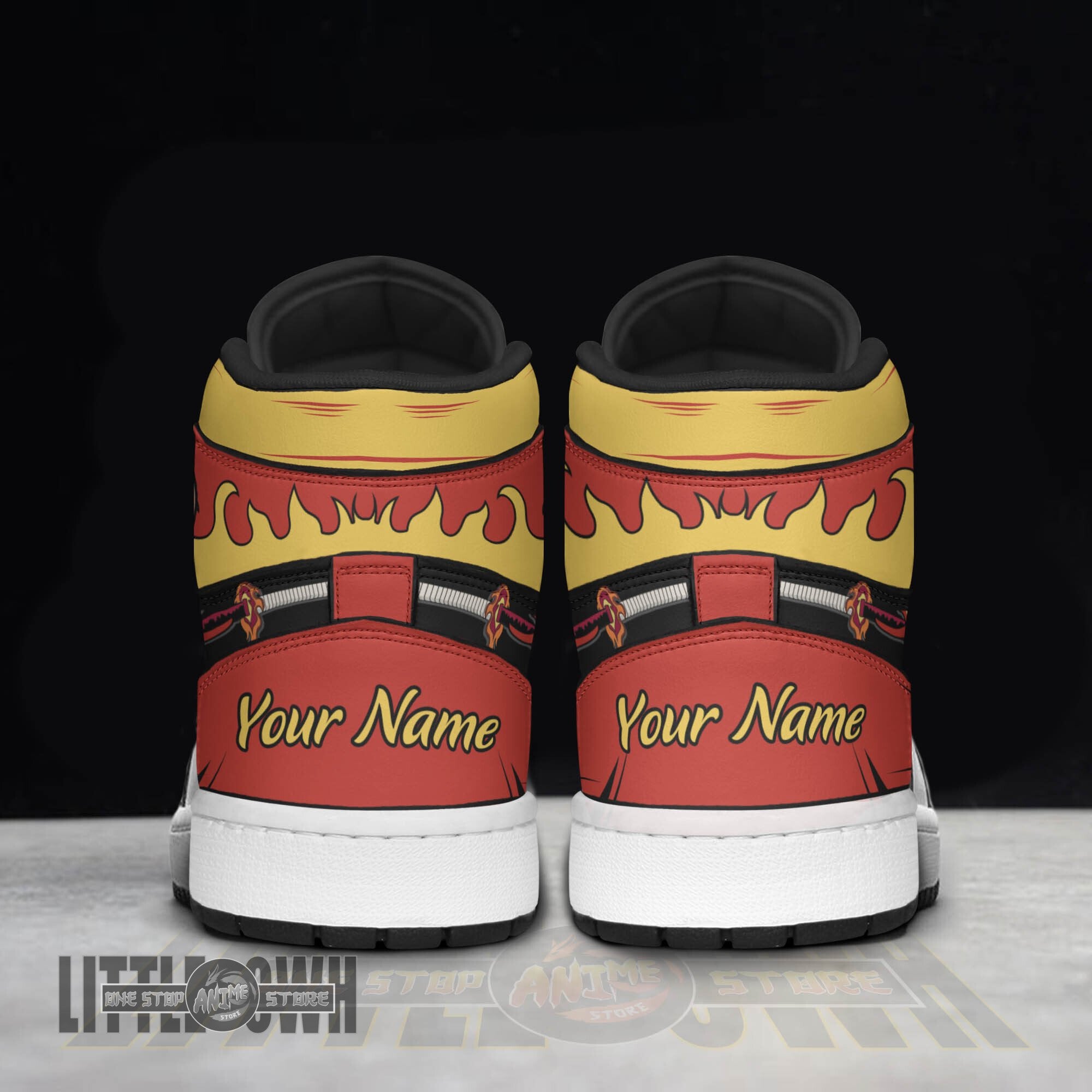 Ideafootwear Rengoku AJ1 High Sneakers Shoes For Men And Women