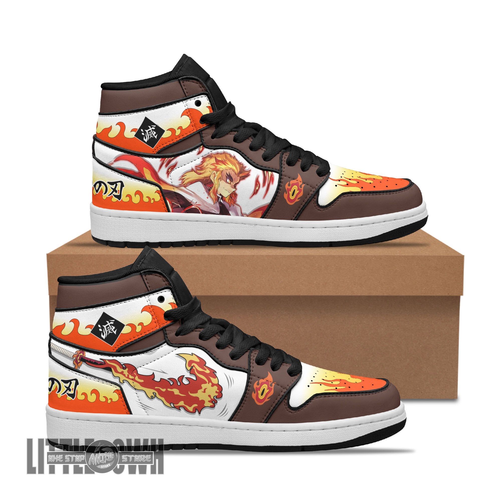 Ideafootwear Rengoku AJ1 High Sneakers Shoes For Men And Women