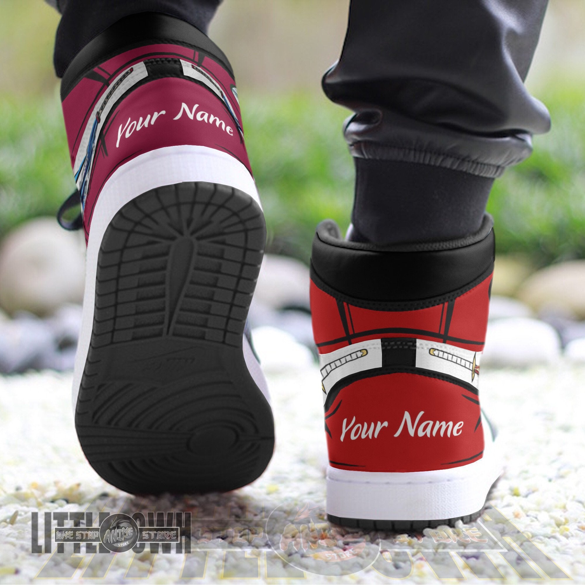 Ideafootwear Rengoku Giyu AJ1 High Sneakers Shoes For Men And Women