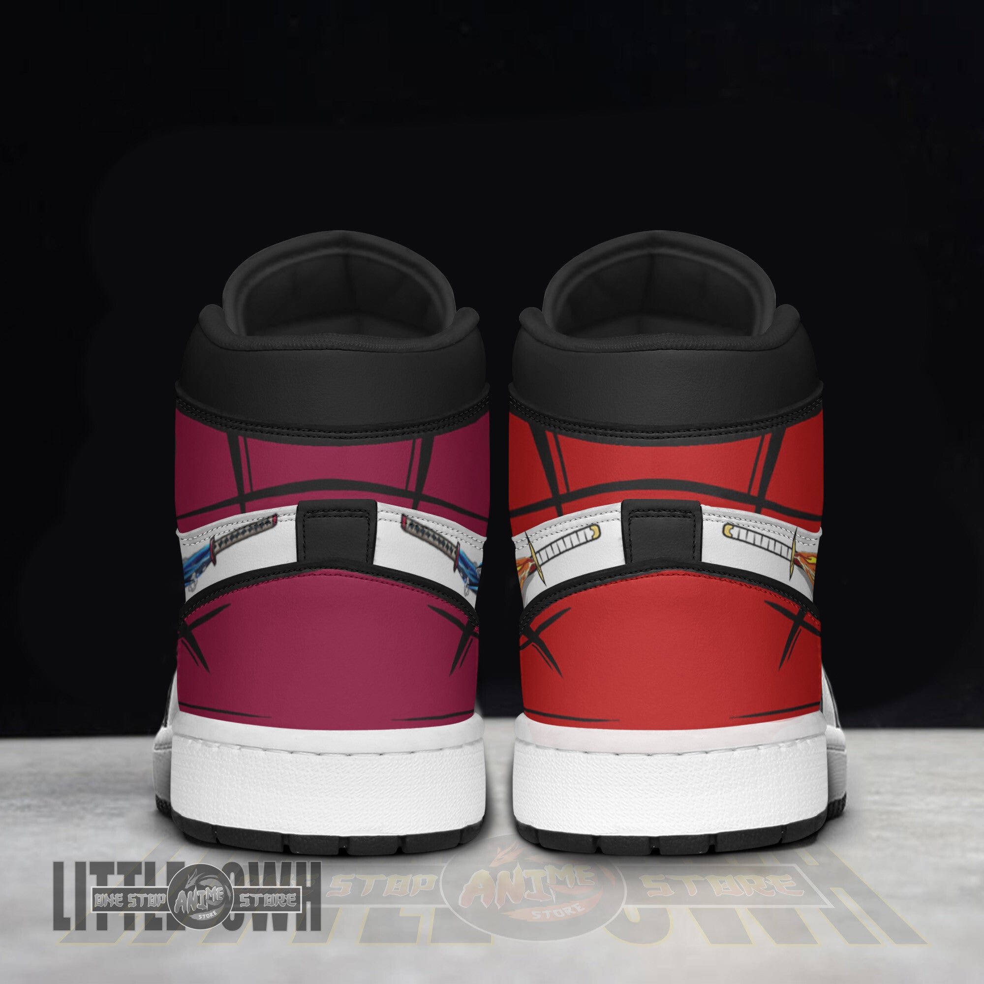 Ideafootwear Rengoku Giyu AJ1 High Sneakers Shoes For Men And Women