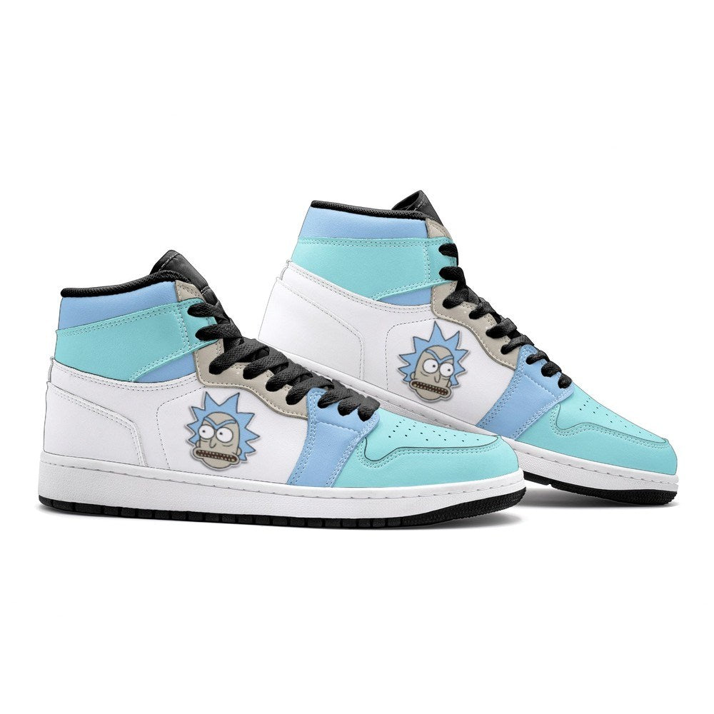 Ideafootwear Rick Got Angry Rick And Morty AJ1 High Sneakers Shoes For Men And Women
