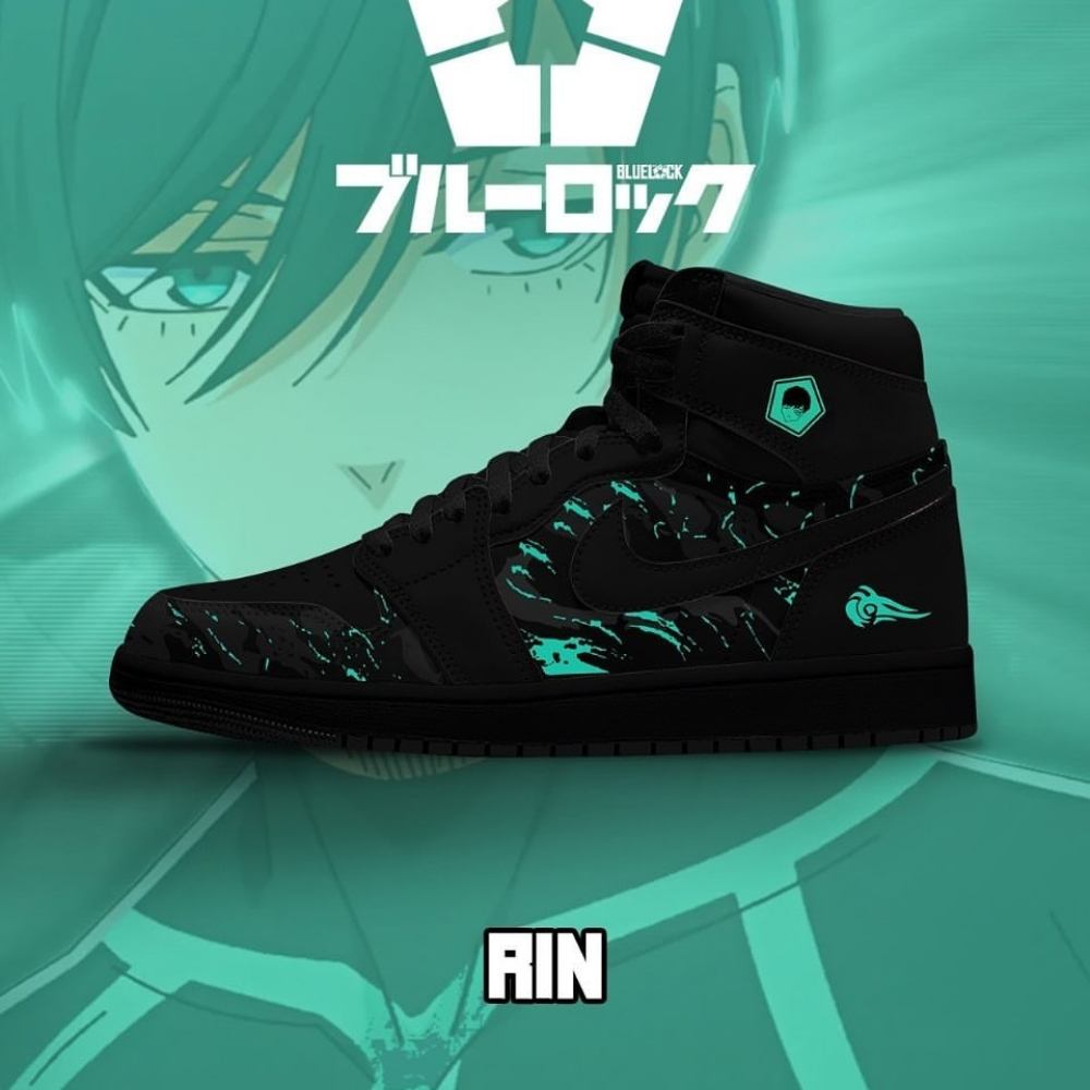 Ideafootwear Rin Blue Lock AJ1 High Sneakers Shoes For Men And Women