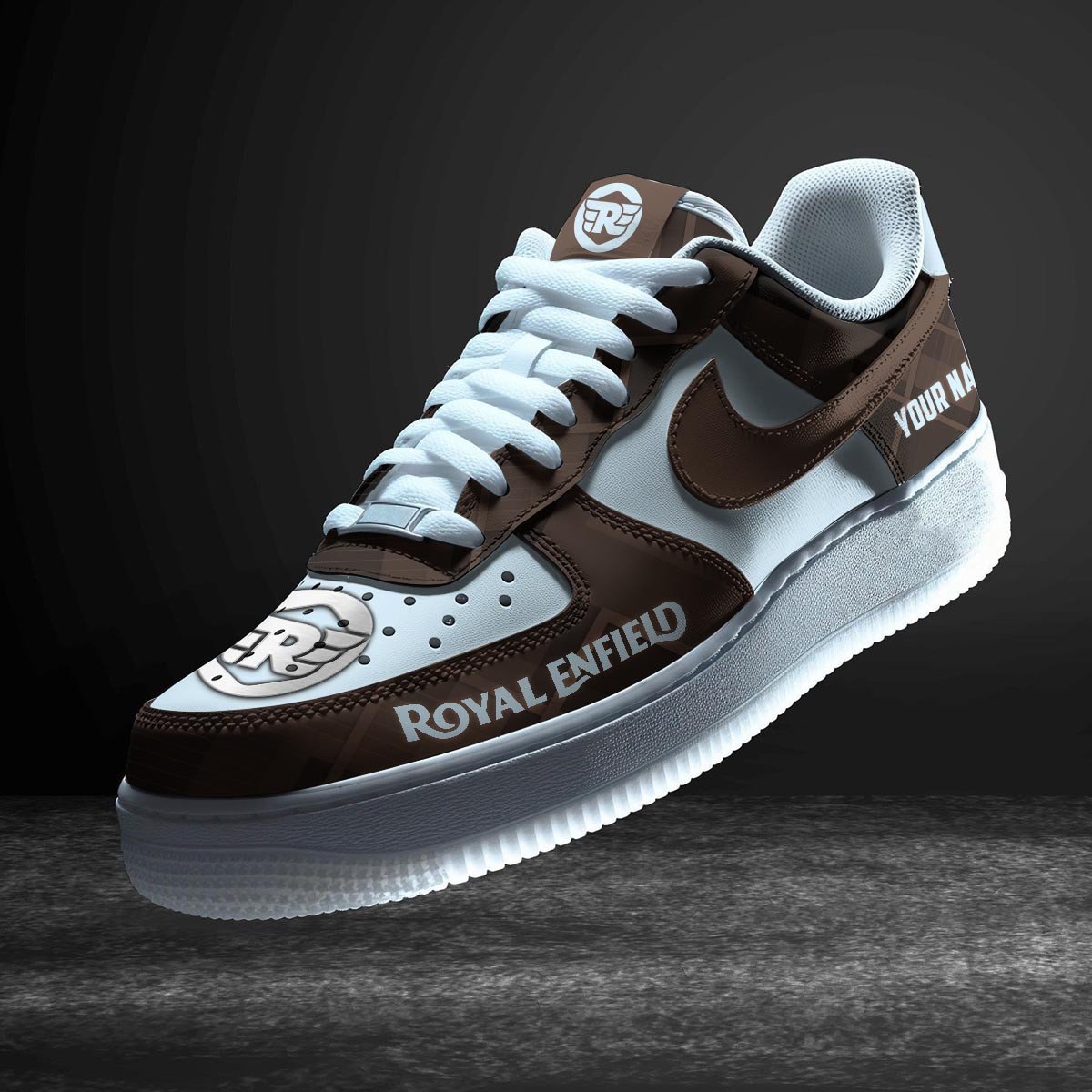 Ideafootwear Royal Enfield Air Low-Top Sneakers Shoes For Men And Women 1