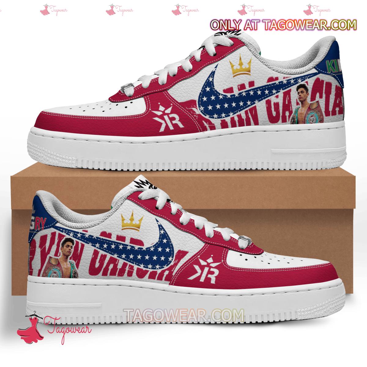 Ideafootwear Ryan Garcia Kingry Air Low-Top Sneakers Shoes For Men And Women 1