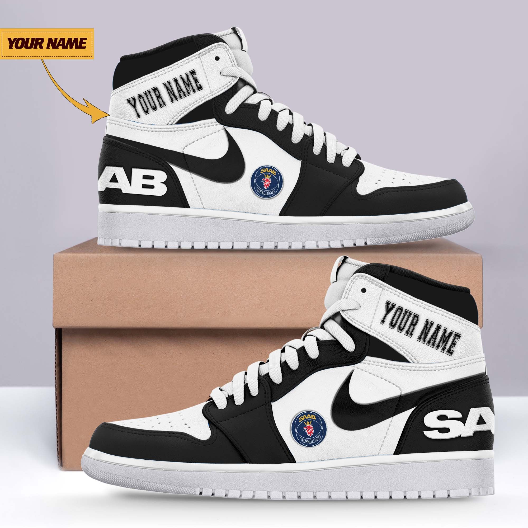 Ideafootwear Saab AJ1 High Sneakers Shoes For Men And Women