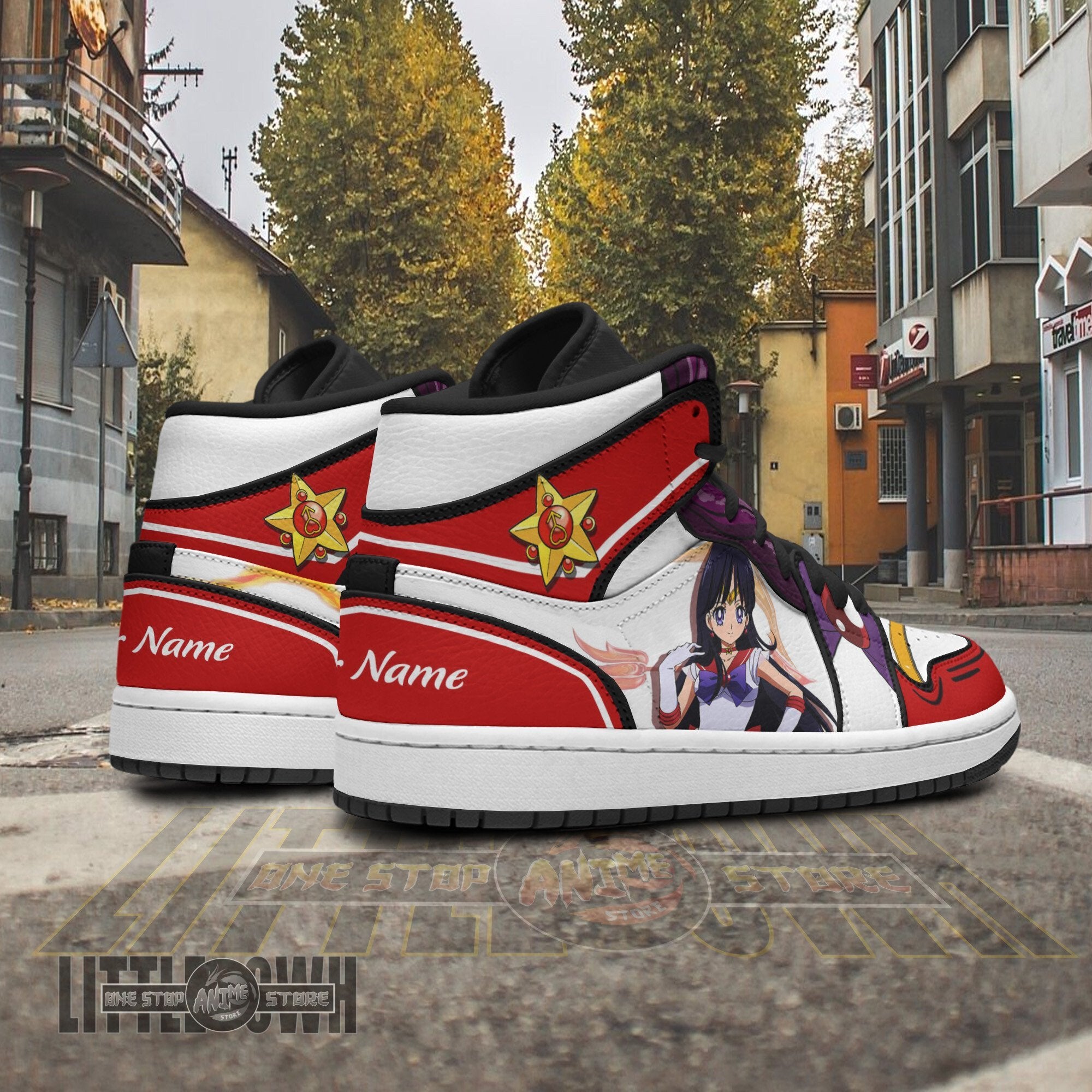 Ideafootwear Sailor Mars AJ1 High Sneakers Shoes For Men And Women