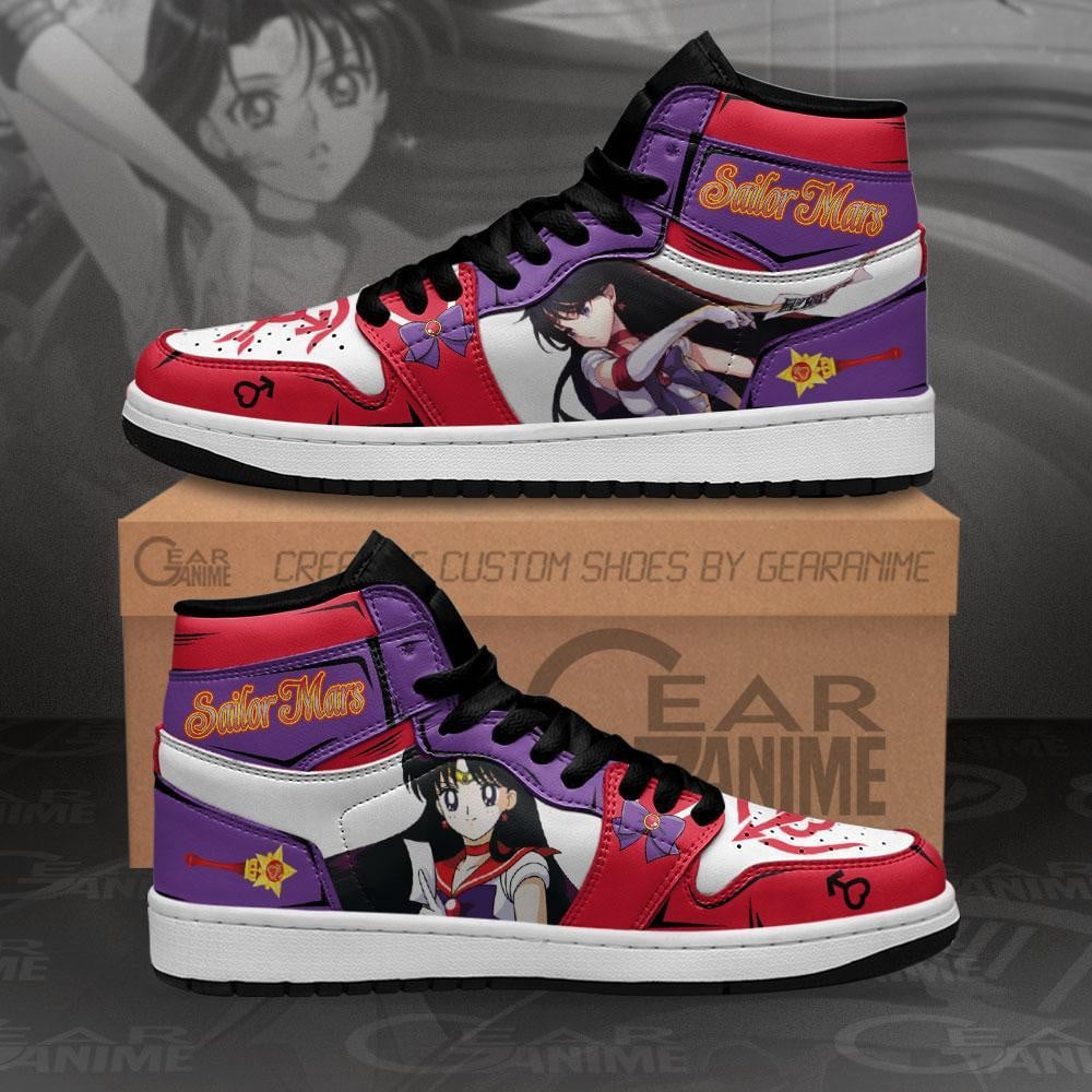 Ideafootwear Sailor Mars AJ1 High Sneakers Shoes For Men And Women