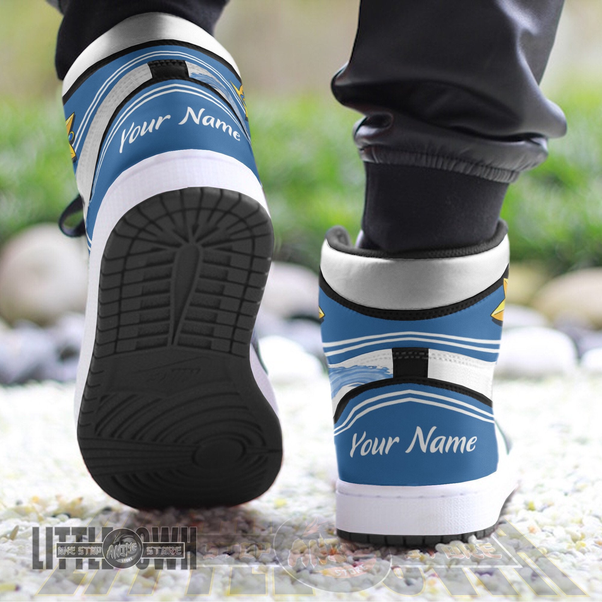 Ideafootwear Sailor Mercury AJ1 High Sneakers Shoes For Men And Women