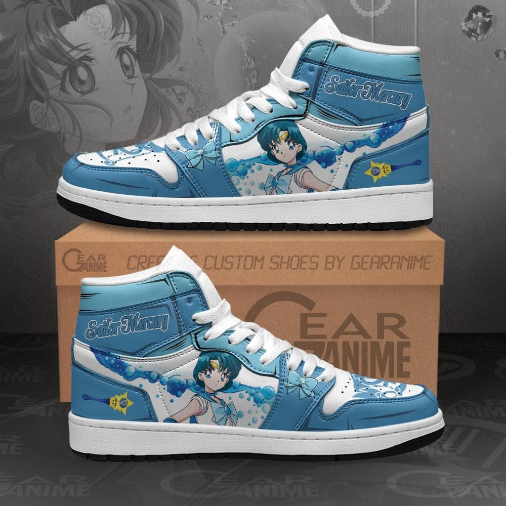 Ideafootwear Sailor Mercury AJ1 High Sneakers Shoes For Men And Women
