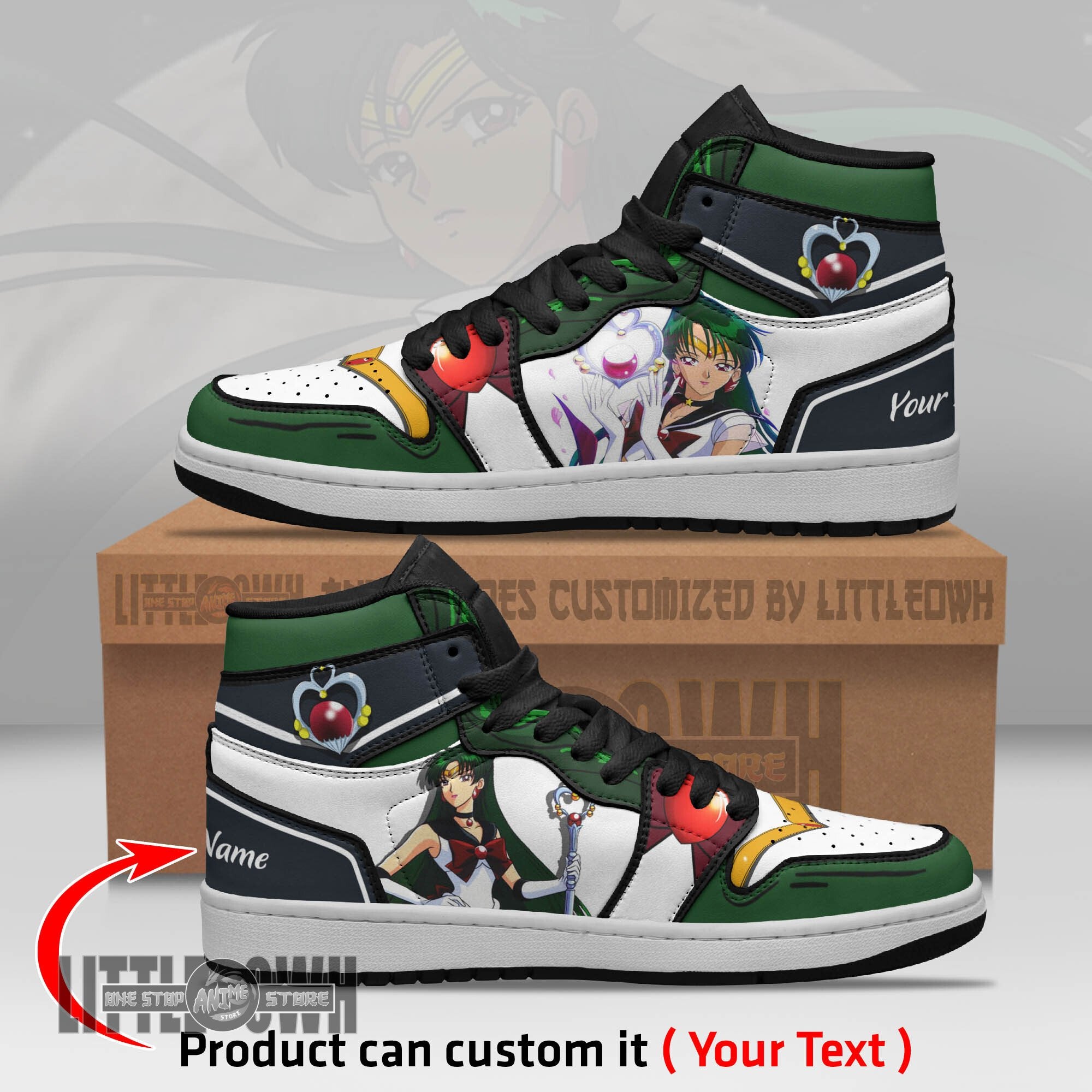 Ideafootwear Sailor Pluto AJ1 High Sneakers Shoes For Men And Women
