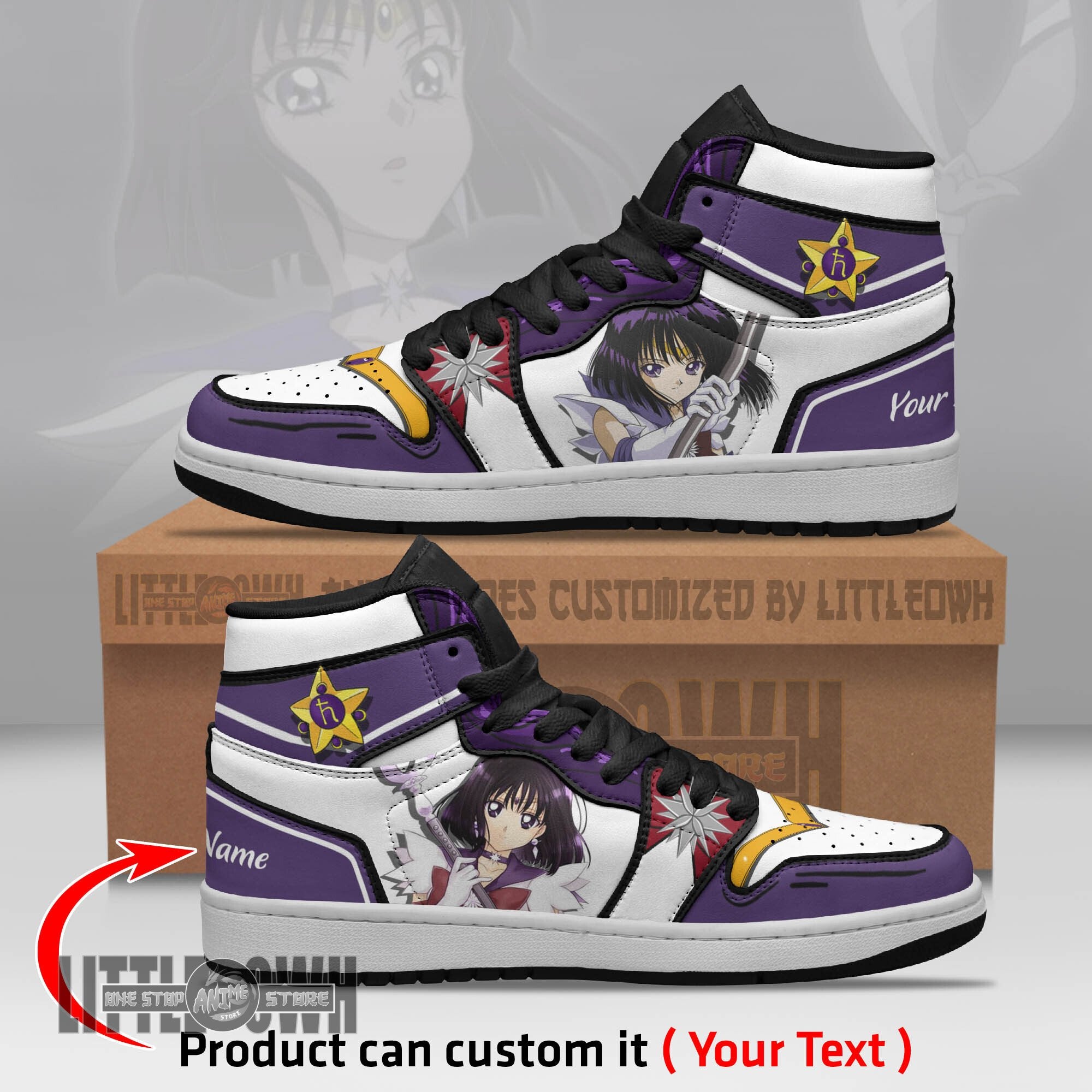 Ideafootwear Sailor Saturn AJ1 High Sneakers Shoes For Men And Women