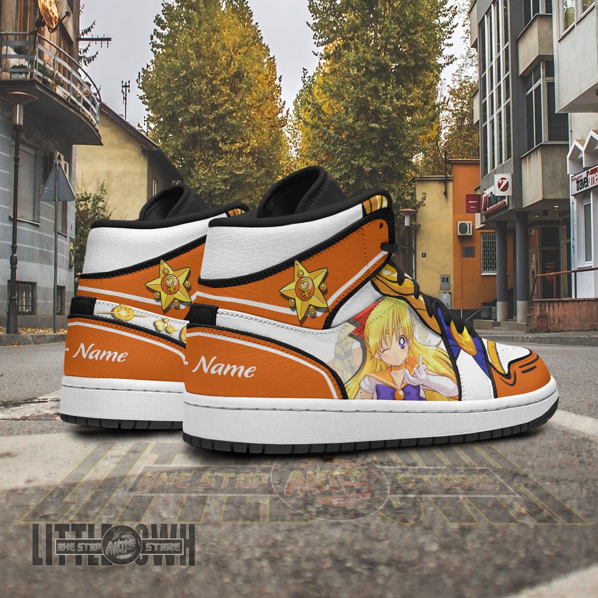 Ideafootwear Sailor Venus AJ1 High Sneakers Shoes For Men And Women