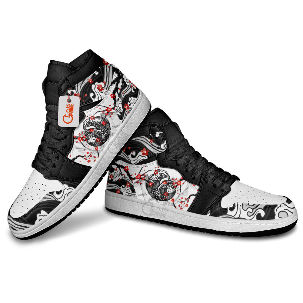 Ideafootwear Sakura and Kanagawa AJ1 High Sneakers Shoes For Men And Women