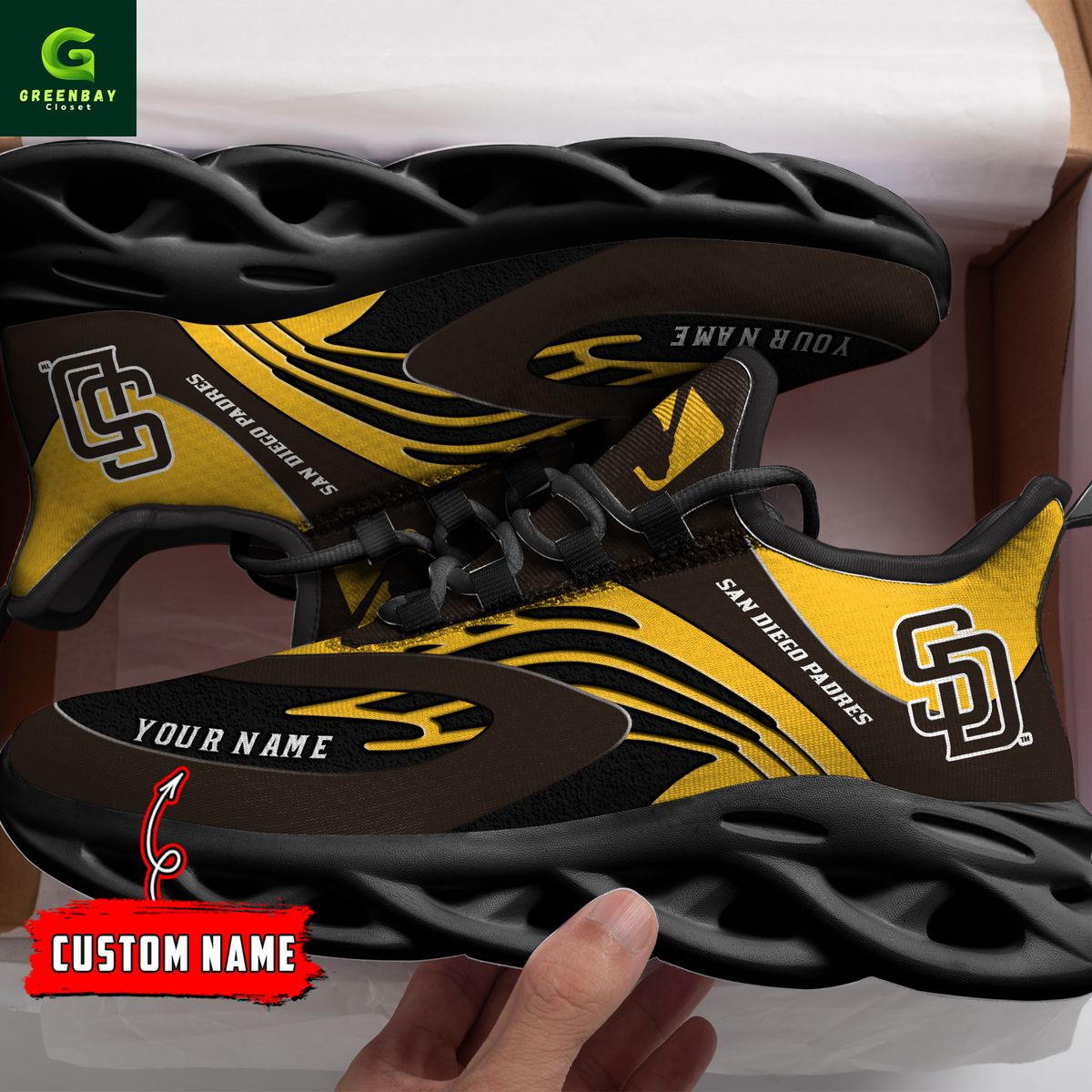 Ideafootwear San Diego Padres Max Soul Shoes Sneakers For Men And Women