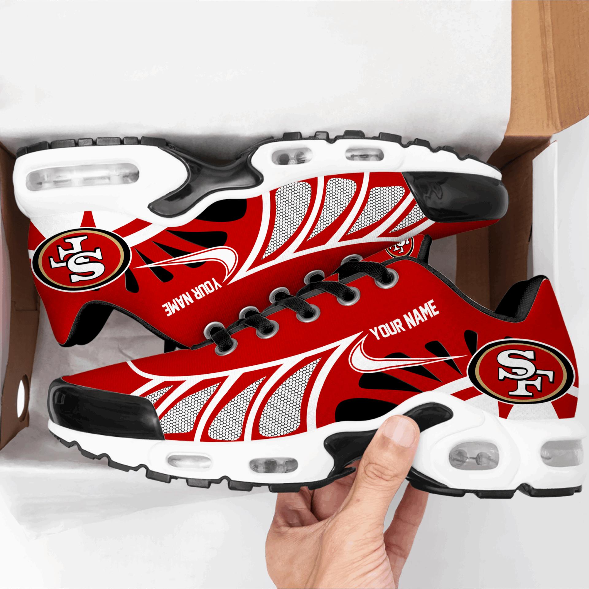 Ideafootwear San Francisco 49ers TN Shoes Sneakers For Men And Women