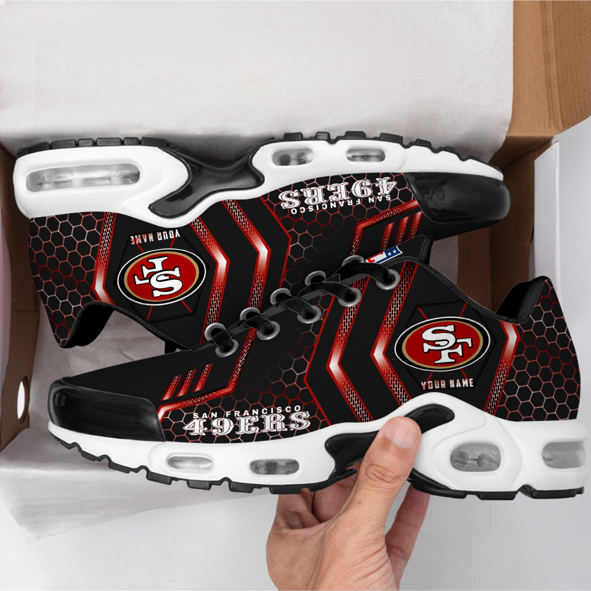 Ideafootwear San Francisco 49ers TN Shoes Sneakers For Men And Women