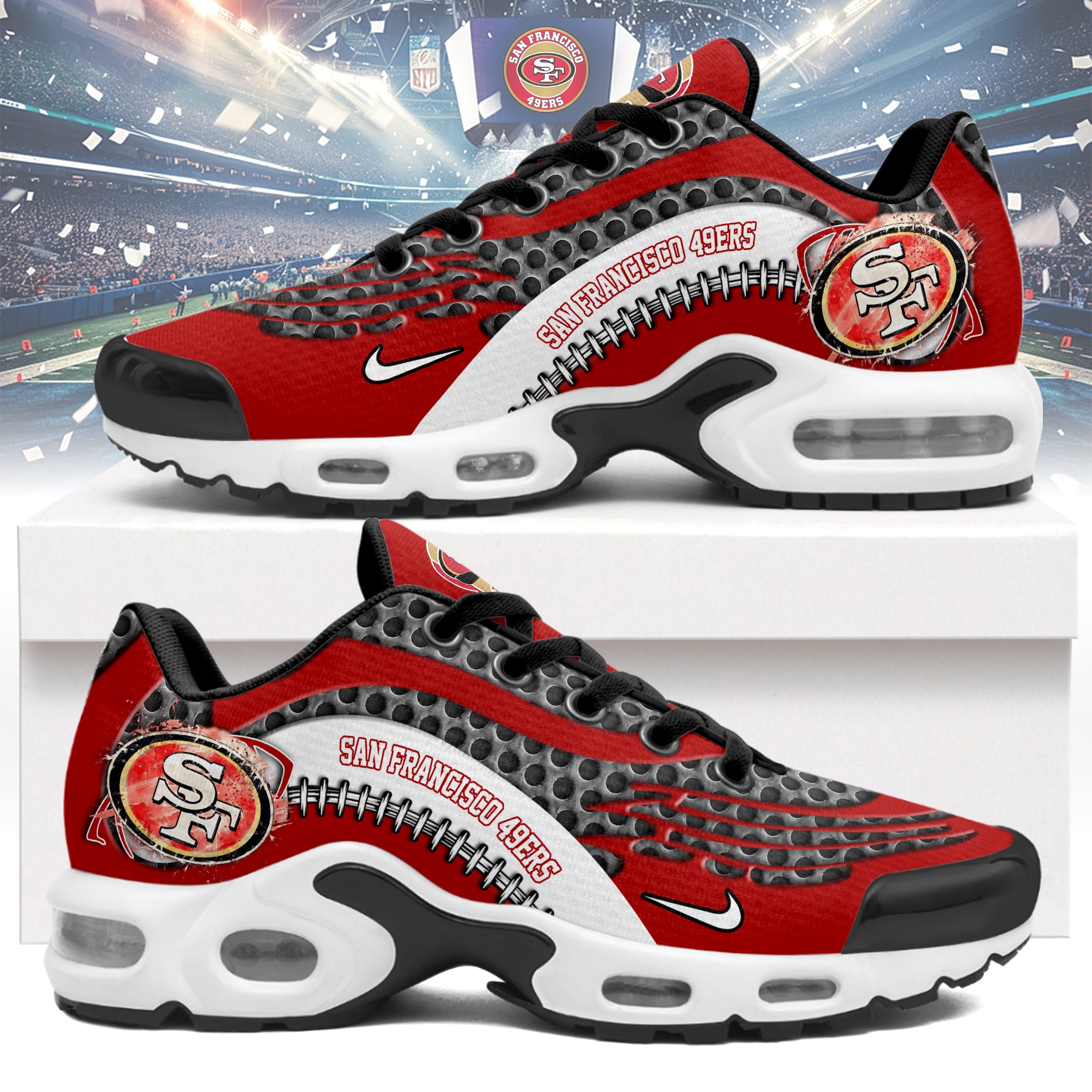 Ideafootwear San Francisco 49ers TN Shoes Sneakers For Men And Women