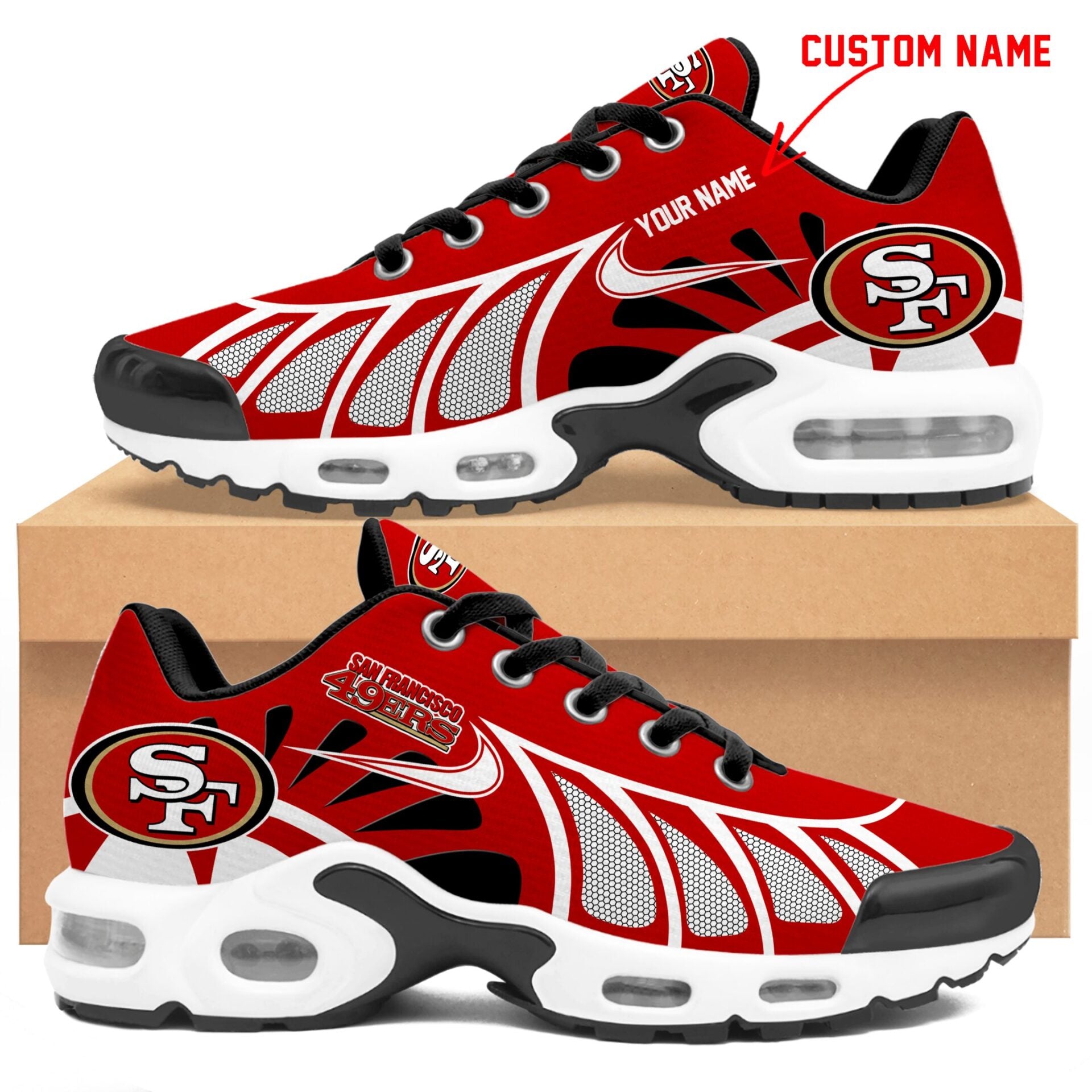 Ideafootwear San Francisco 49ers TN Shoes Sneakers For Men And Women