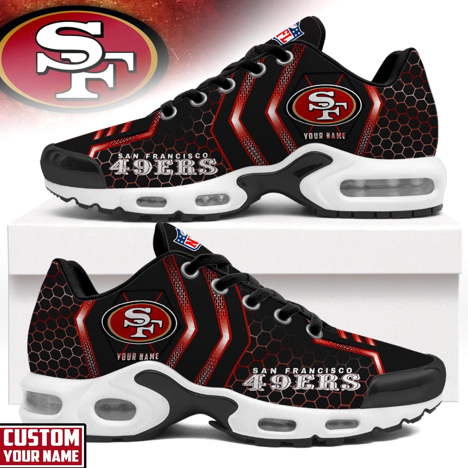 Ideafootwear San Francisco 49ers TN Shoes Sneakers For Men And Women