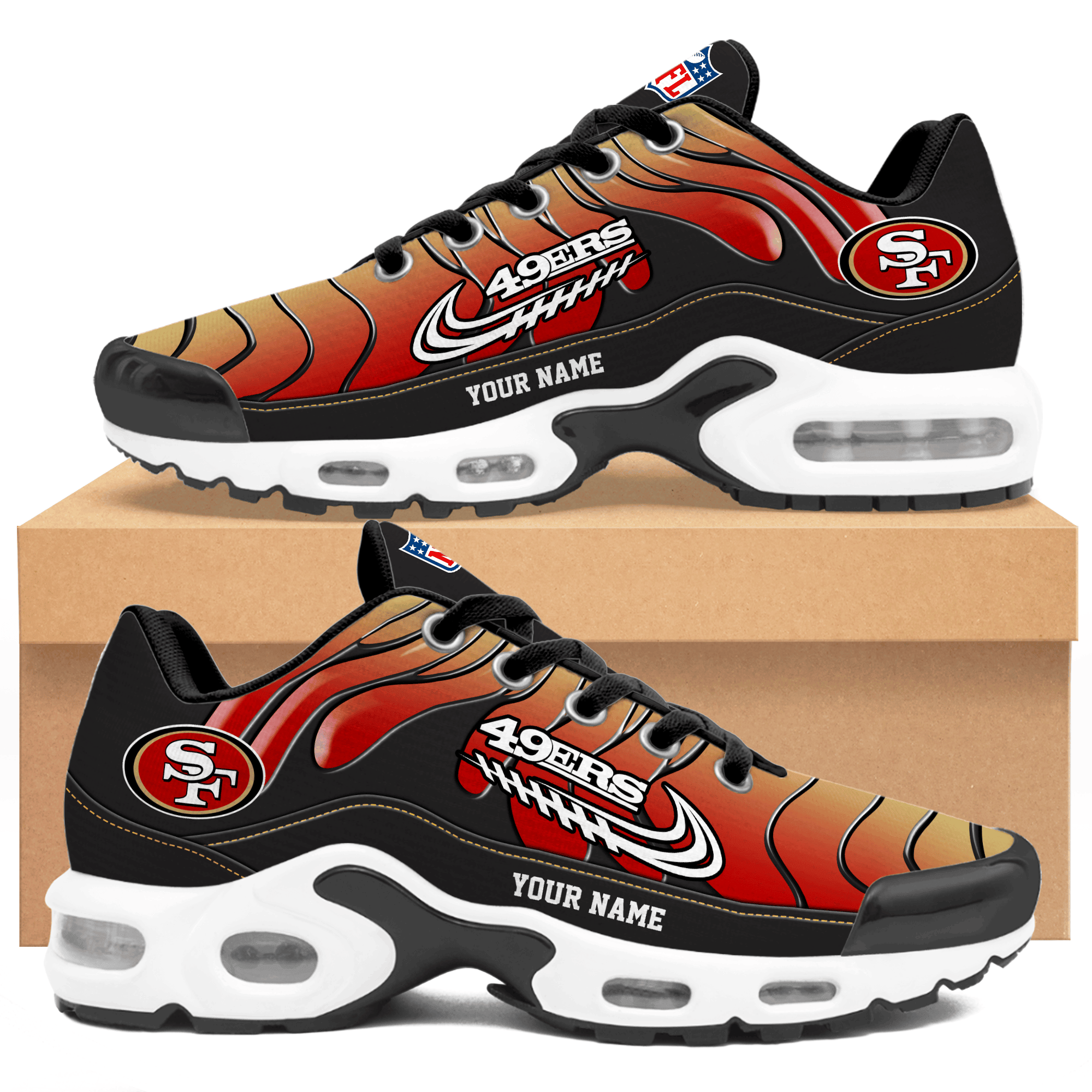 Ideafootwear San Francisco 49ers TN Shoes Sneakers For Men And Women