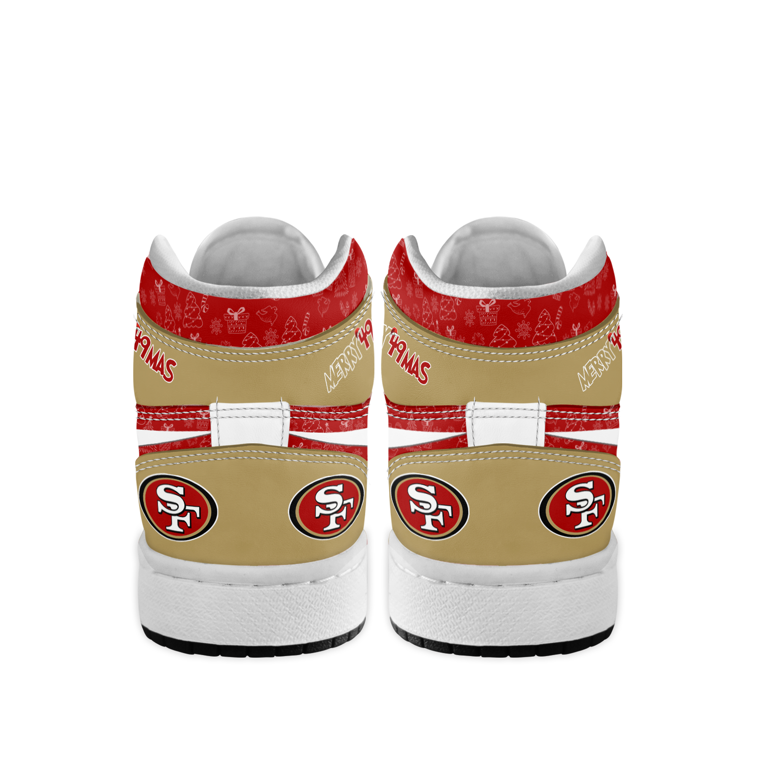 Ideafootwear San Francisco 49ers x The Grinch x Christmas AJ1 High Sneakers Shoes For Men And Women