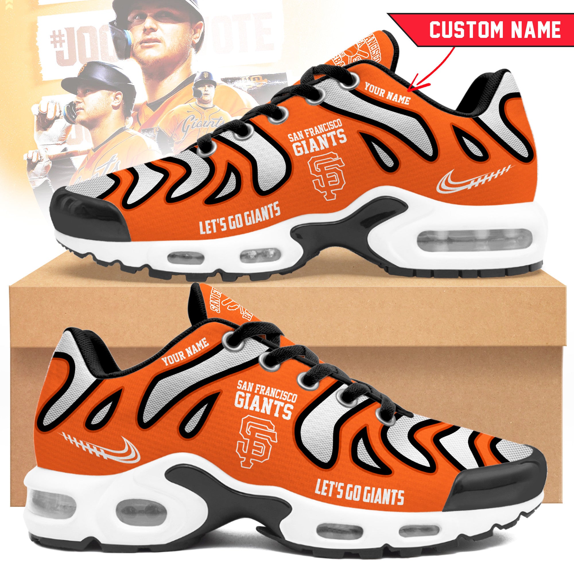 Ideafootwear San Francisco Giants TN Shoes Sneakers For Men And Women