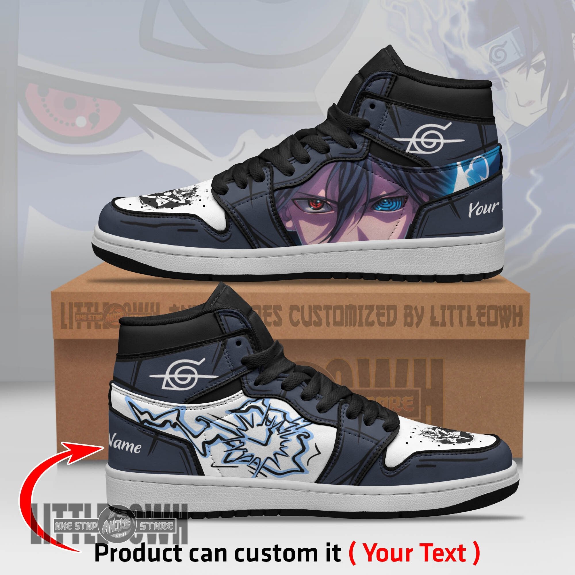 Ideafootwear Sasuke AJ1 High Sneakers Shoes For Men And Women
