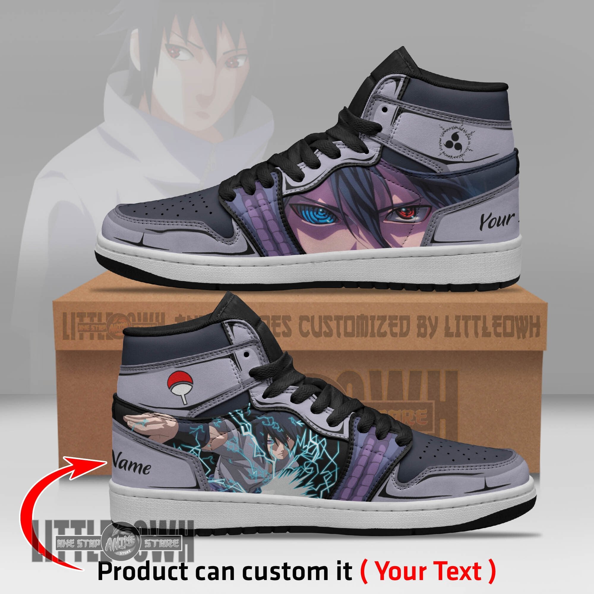 Ideafootwear Sasuke AJ1 High Sneakers Shoes For Men And Women
