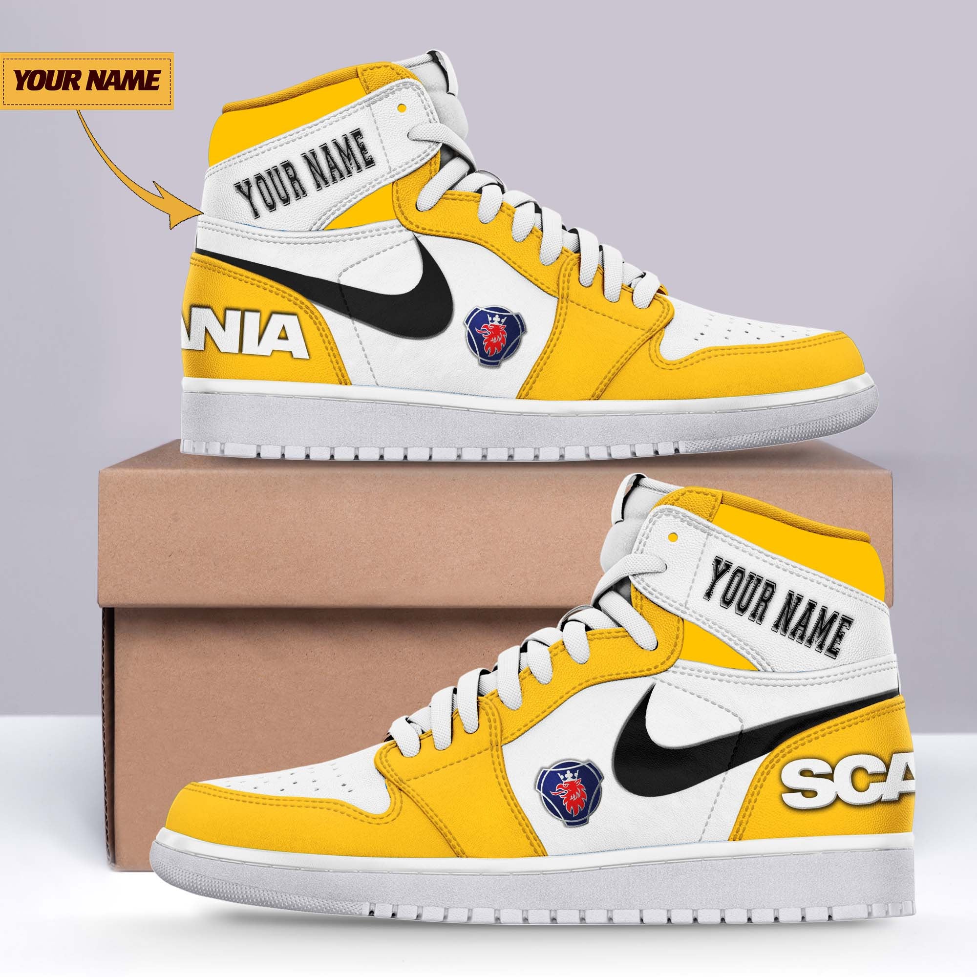 Ideafootwear Scania AJ1 High Sneakers Shoes For Men And Women