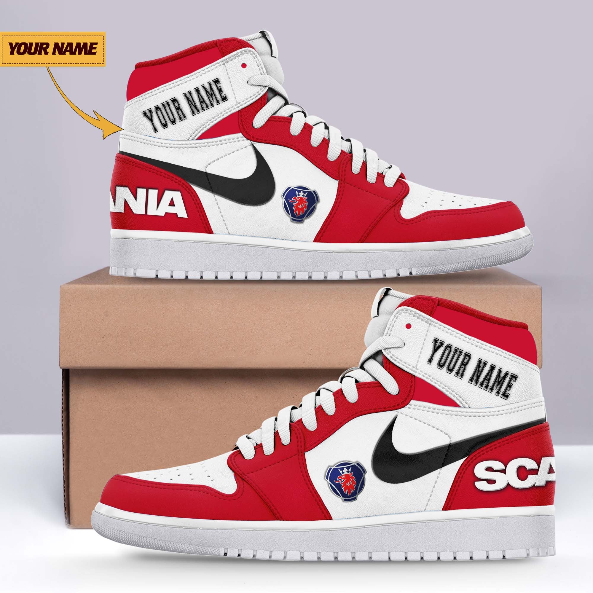 Ideafootwear Scania AJ1 High Sneakers Shoes For Men And Women