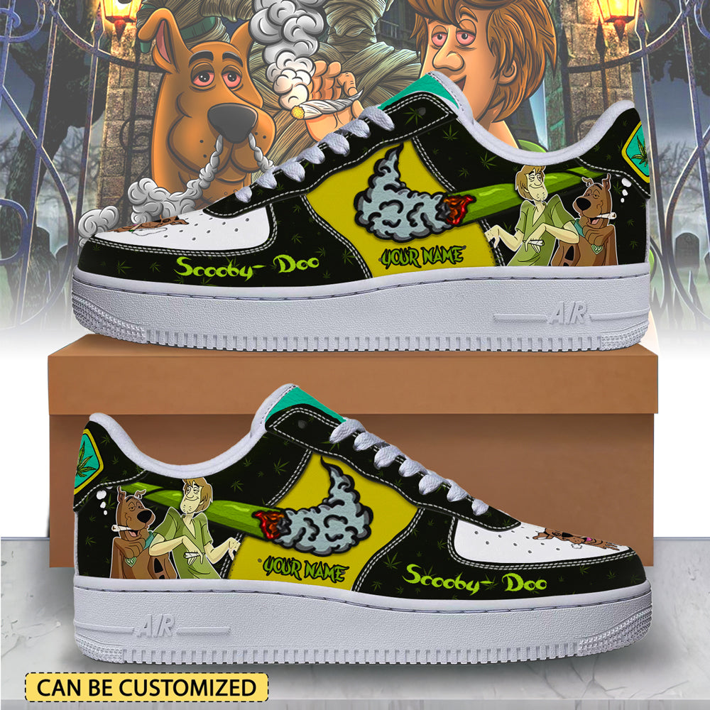 Ideafootwear Scooby-Doo Air Low-Top Sneakers Shoes For Men And Women 1