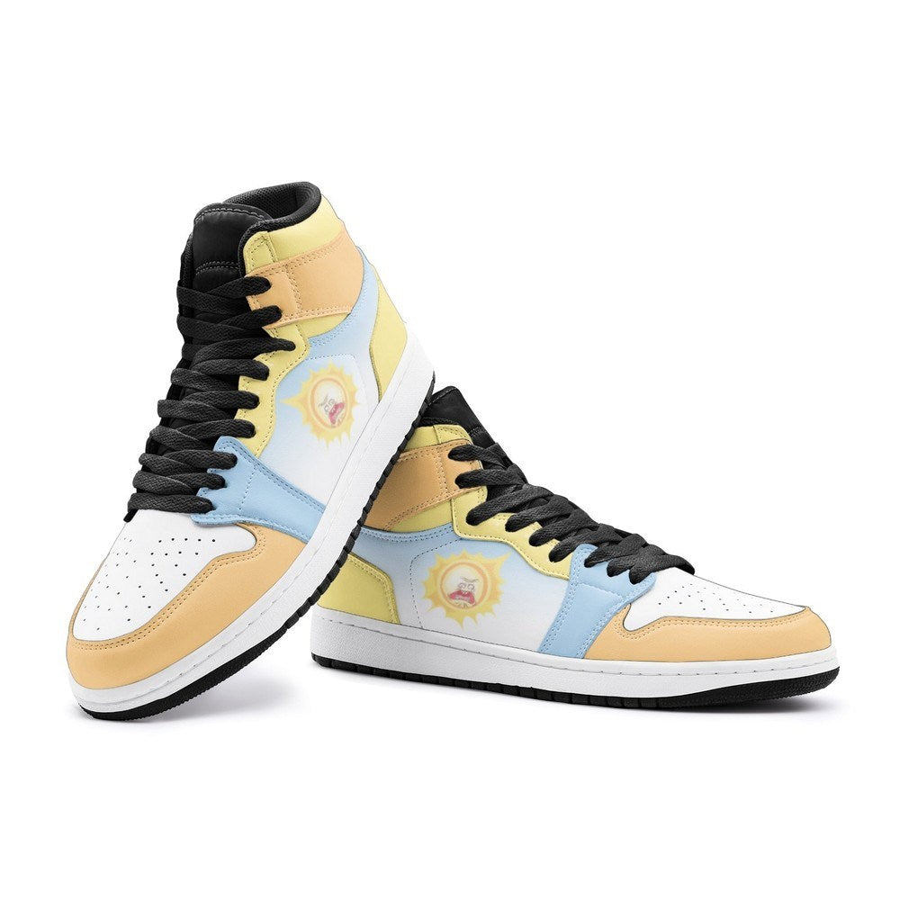 Ideafootwear Screaming Sun Rick And Morty AJ1 High Sneakers Shoes For Men And Women