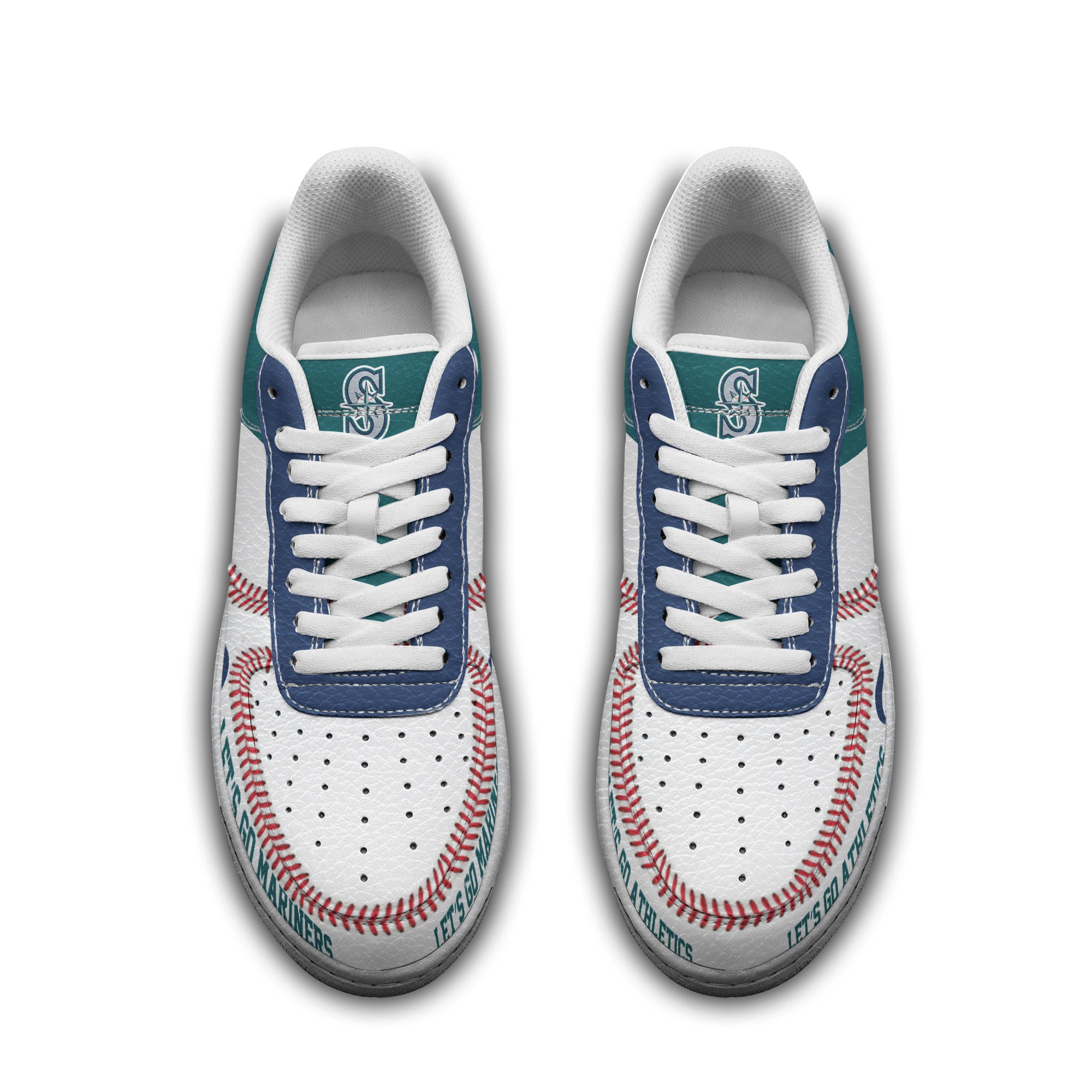 Ideafootwear Seattle Mariners Air Low-Top Sneakers Shoes For Men And Women 2