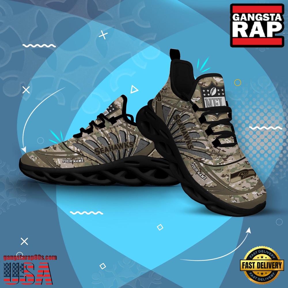 Ideafootwear Seattle Seahawks Max Soul Shoes Sneakers For Men And Women