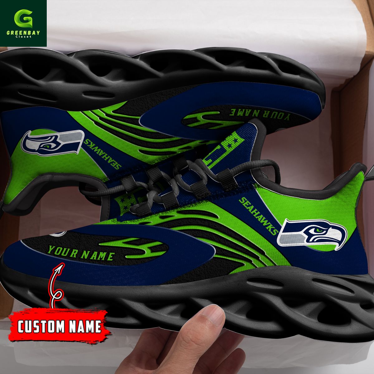 Ideafootwear Seattle Seahawks Max Soul Shoes Sneakers For Men And Women