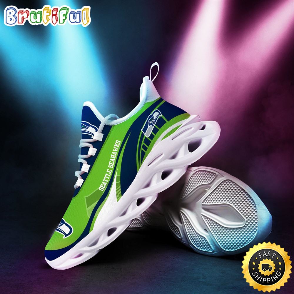 Ideafootwear Seattle Seahawks Max Soul Shoes Sneakers For Men And Women