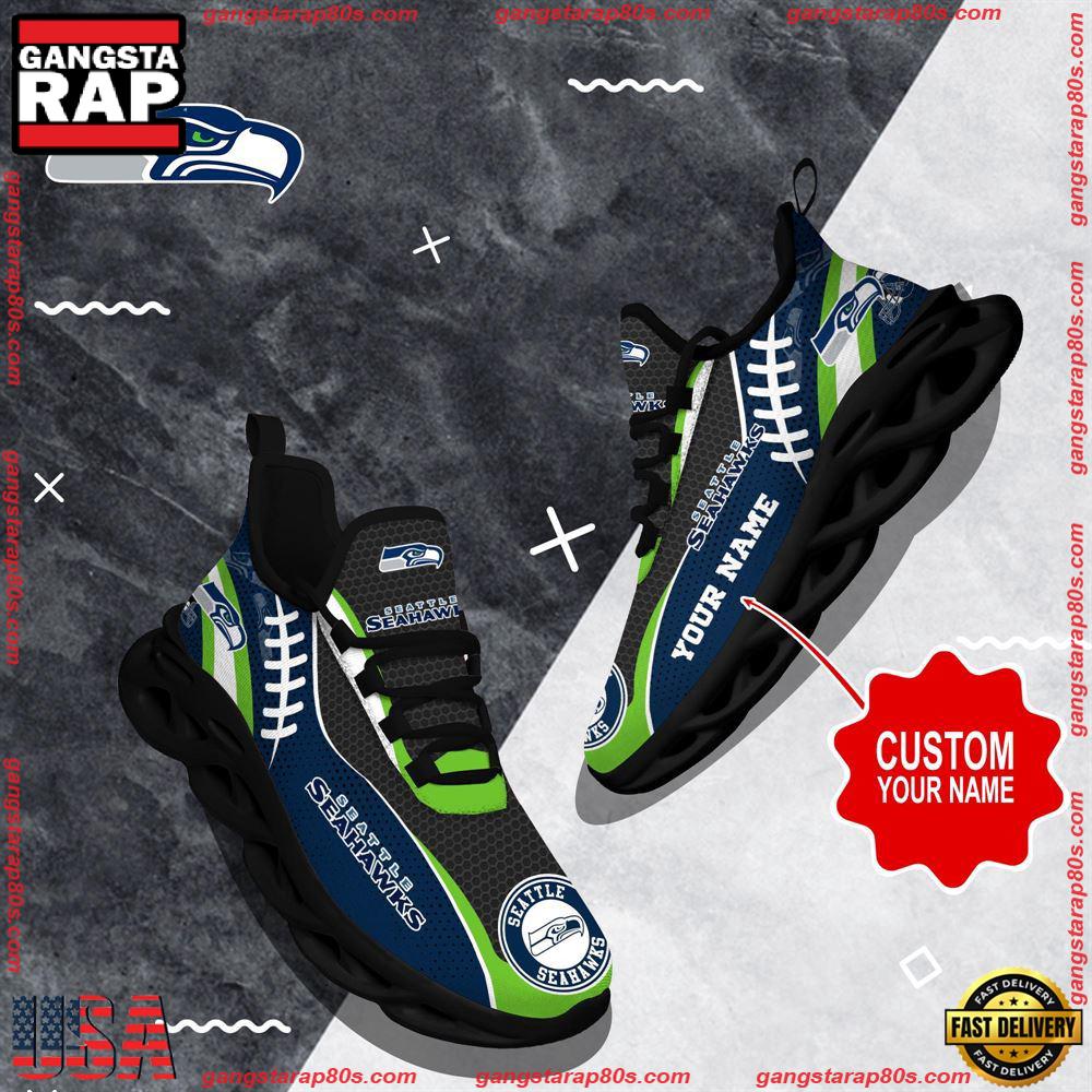 Ideafootwear Seattle Seahawks Max Soul Shoes Sneakers For Men And Women