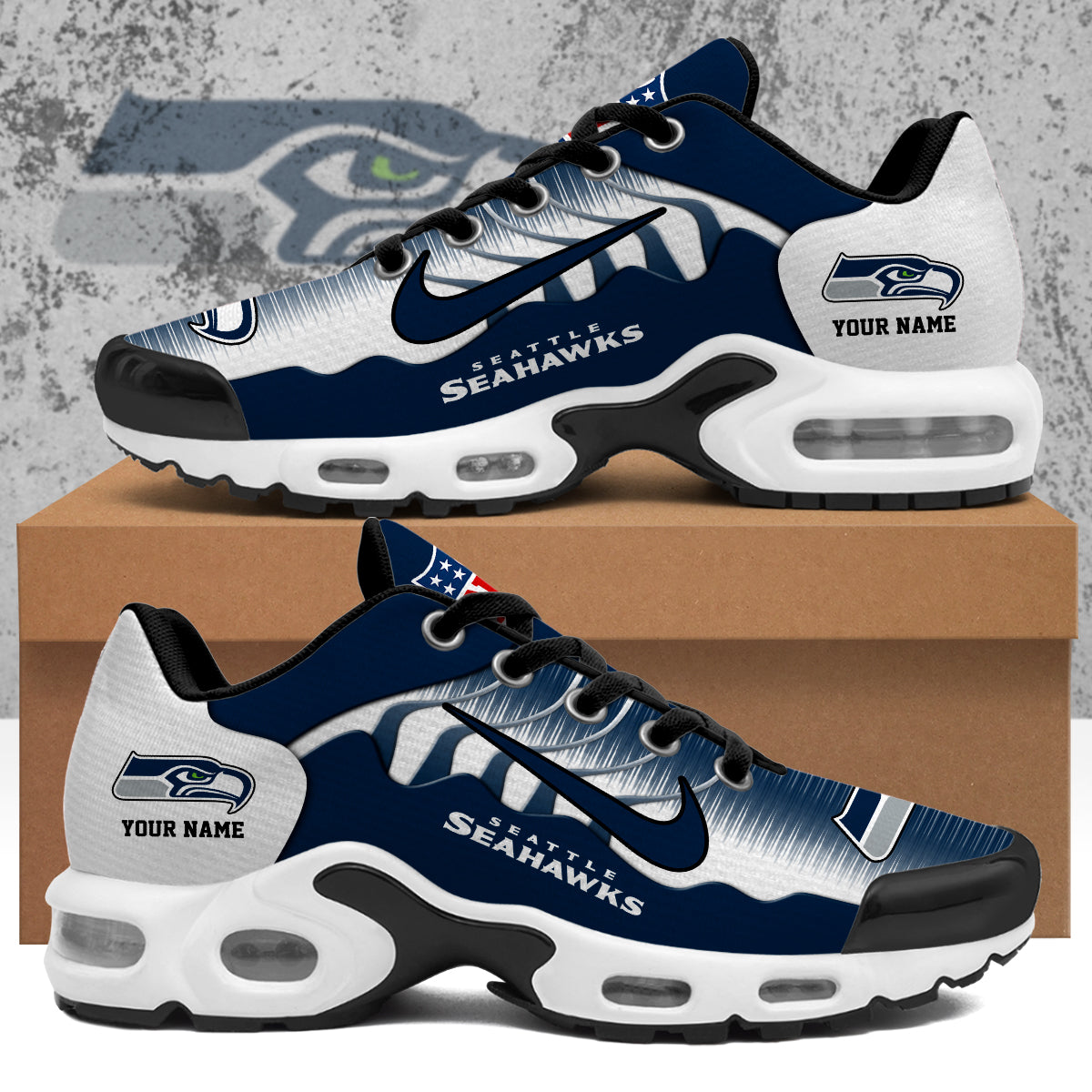 Ideafootwear Seattle Seahawks TN Shoes Sneakers For Men And Women