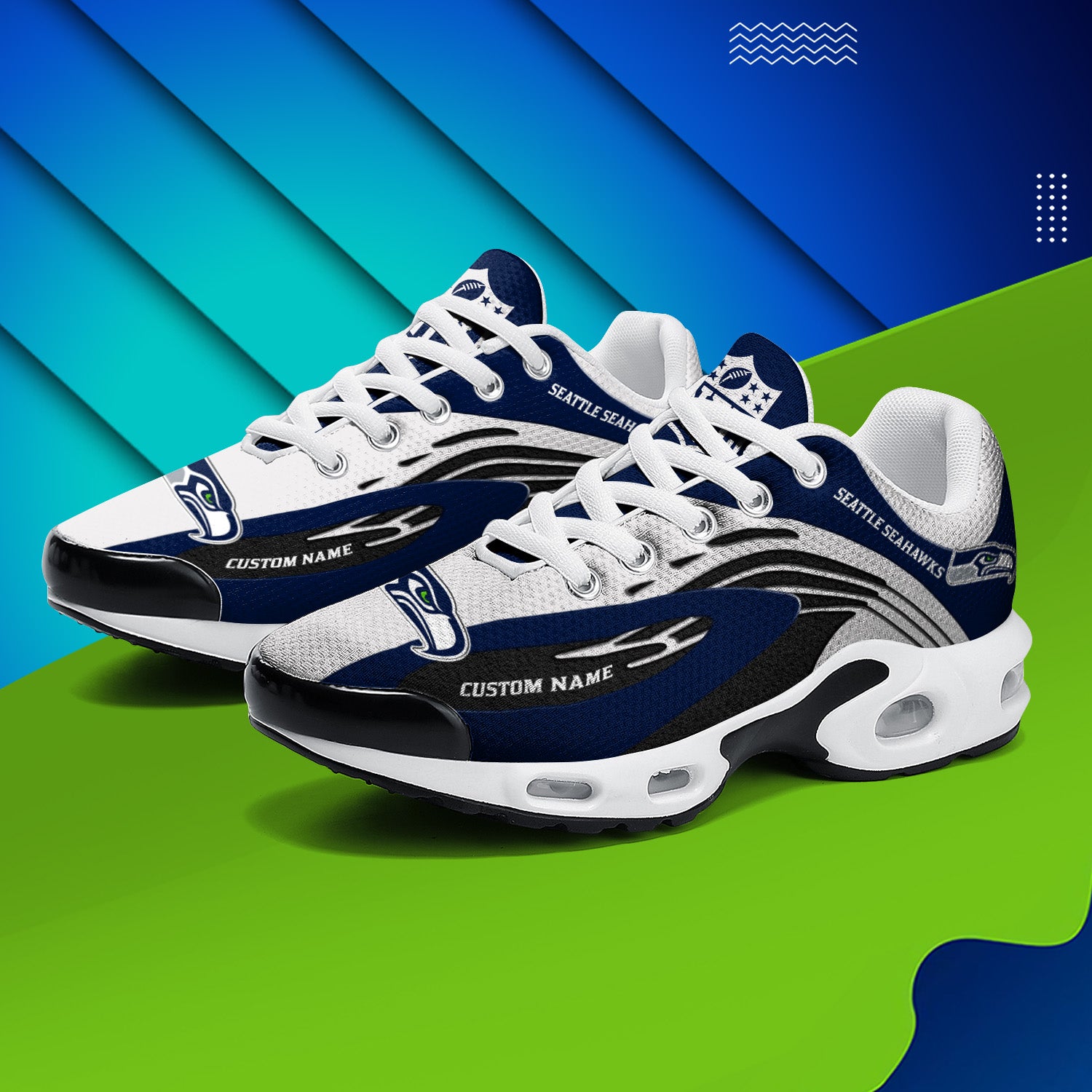 Ideafootwear Seattle Seahawks TN Shoes Sneakers For Men And Women