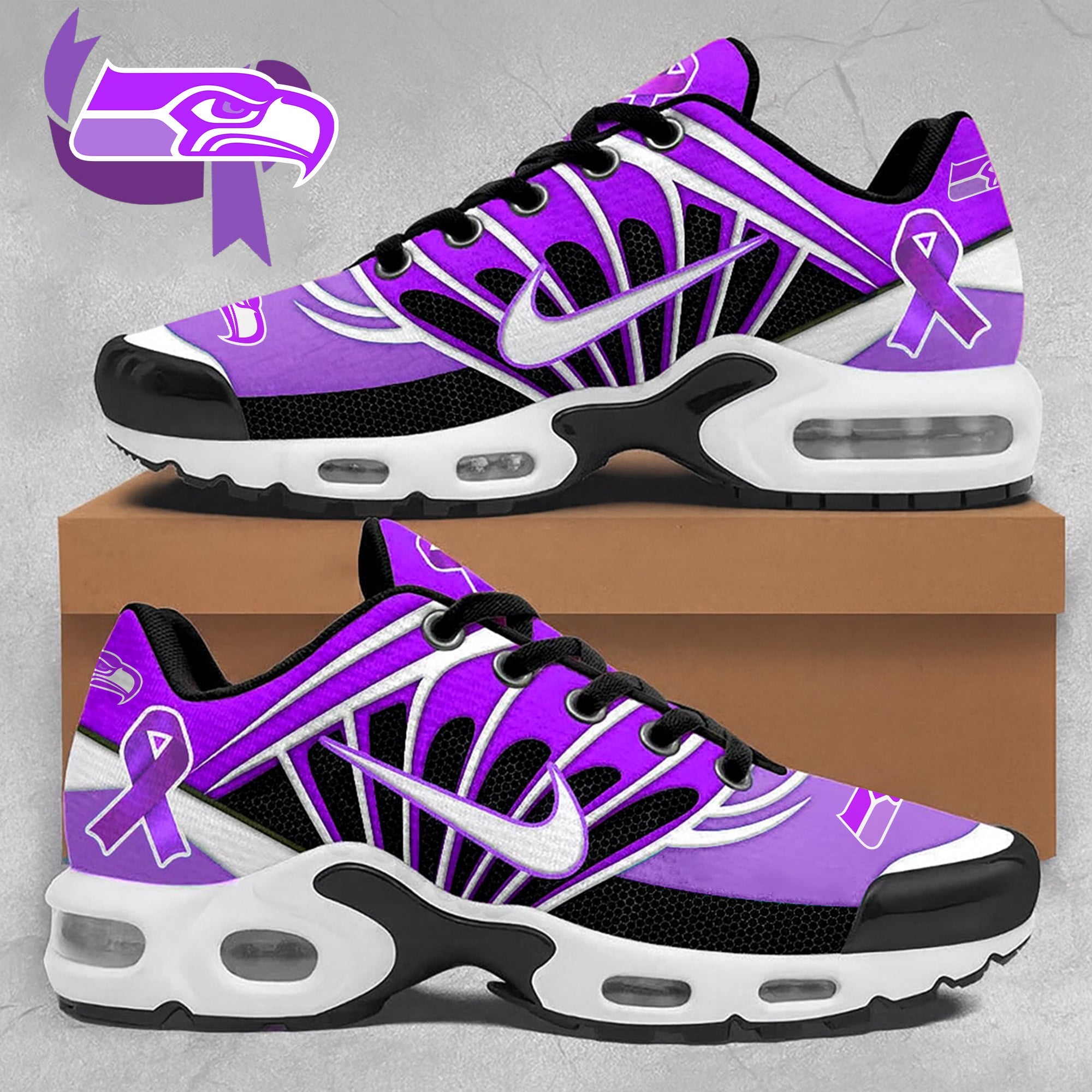 Ideafootwear Seattle Seahawks TN Shoes Sneakers For Men And Women