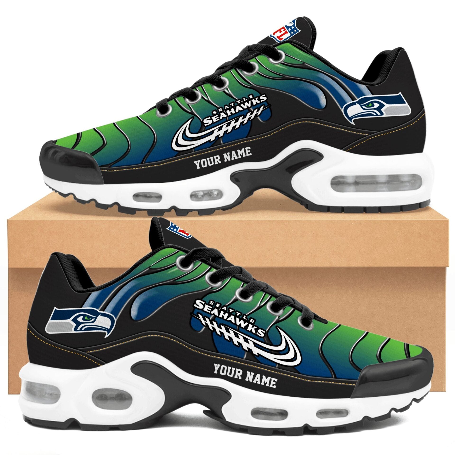 Ideafootwear Seattle Seahawks TN Shoes Sneakers For Men And Women