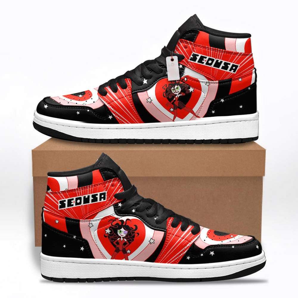Ideafootwear Sedusa The Powerpuff Girls AJ1 High Sneakers Shoes For Men And Women