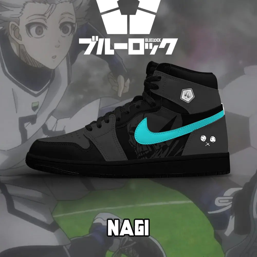 Ideafootwear Seishiro Nagi V.1 Blue Lock AJ1 High Sneakers Shoes For Men And Women